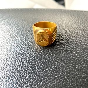 Mercedez 18k gold plated ring